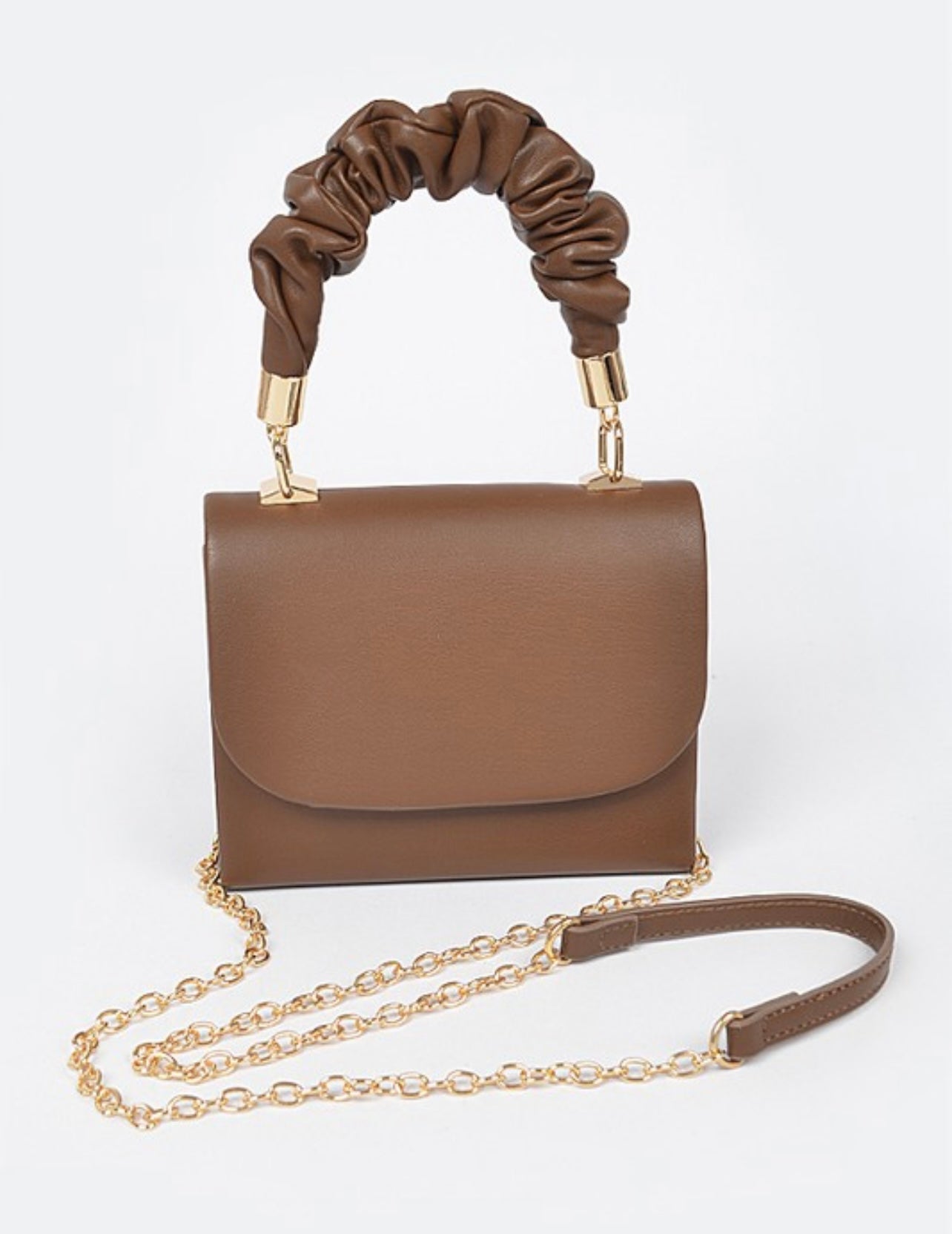 Wrinkled handle Simple Clutch