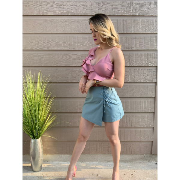 One Ruffle Sleeve Bodysuit