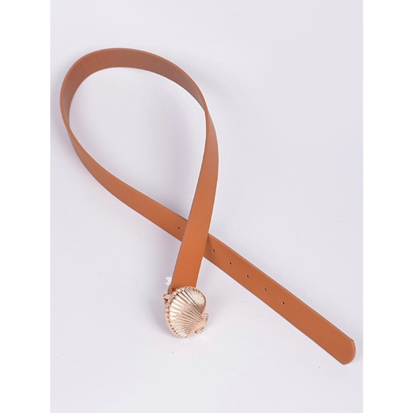 Plain Belt With Seashell Pendant