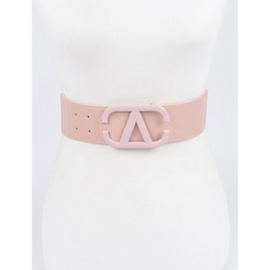 Color Metal Buckle Elastic Belt