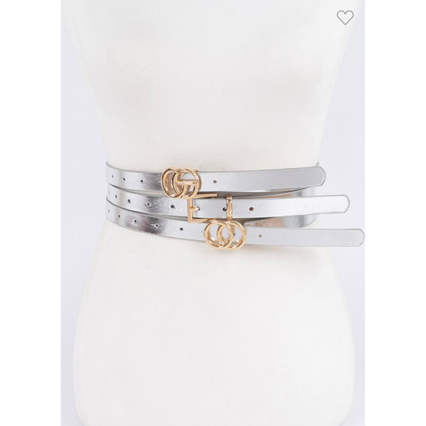 3 Set Metal Buckle Belt