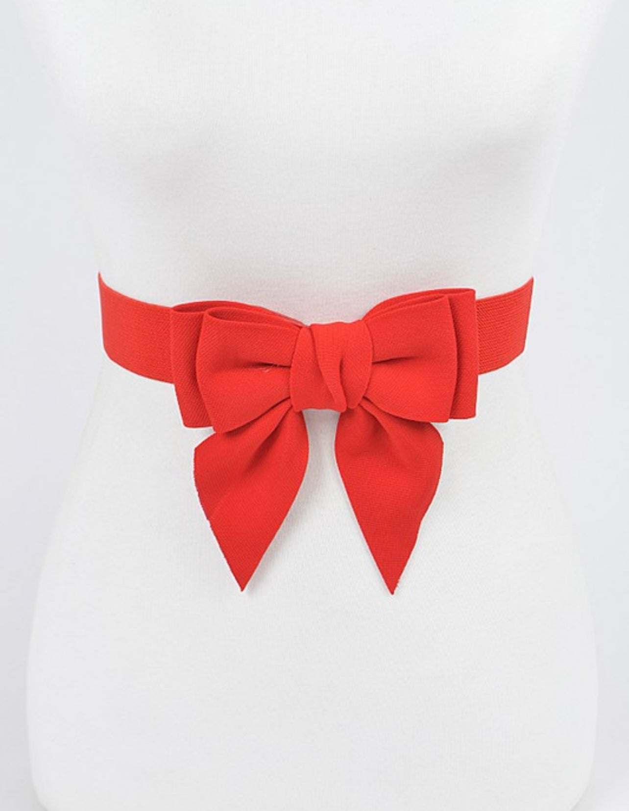 Ribbon Buckle Stretch Belt
