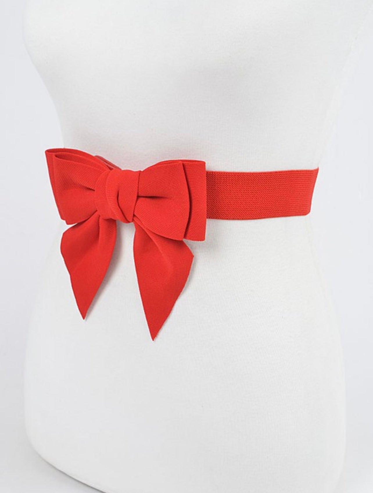 Ribbon Buckle Stretch Belt