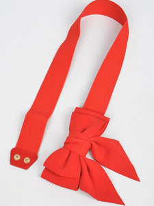 Ribbon Buckle Stretch Belt