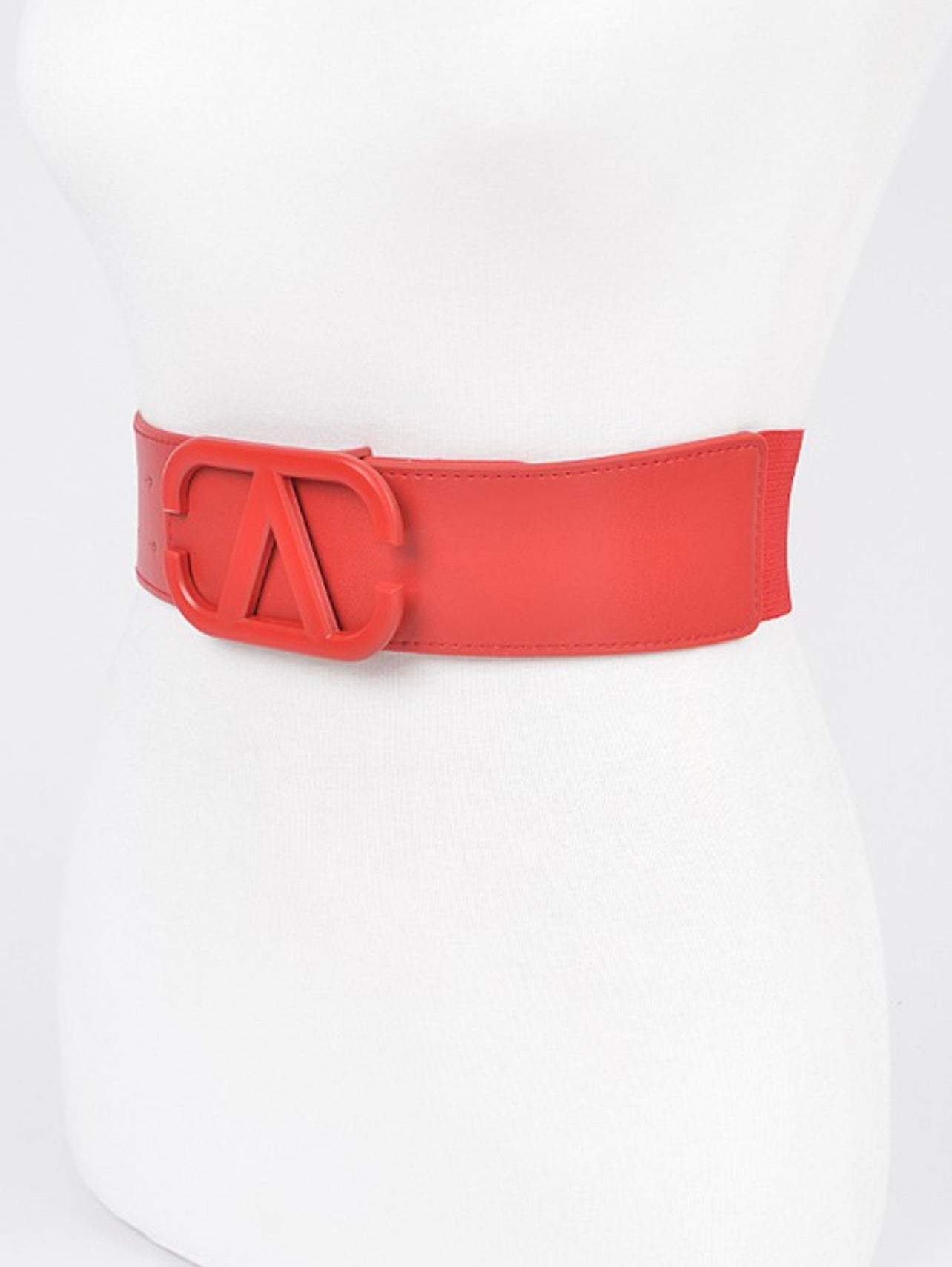 Color Metal Buckle Elastic Belt