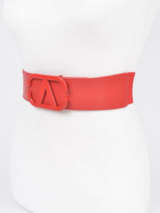 Color Metal Buckle Elastic Belt