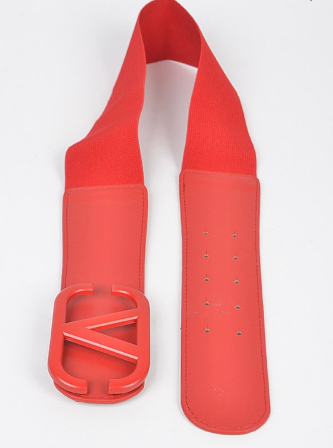 Color Metal Buckle Elastic Belt
