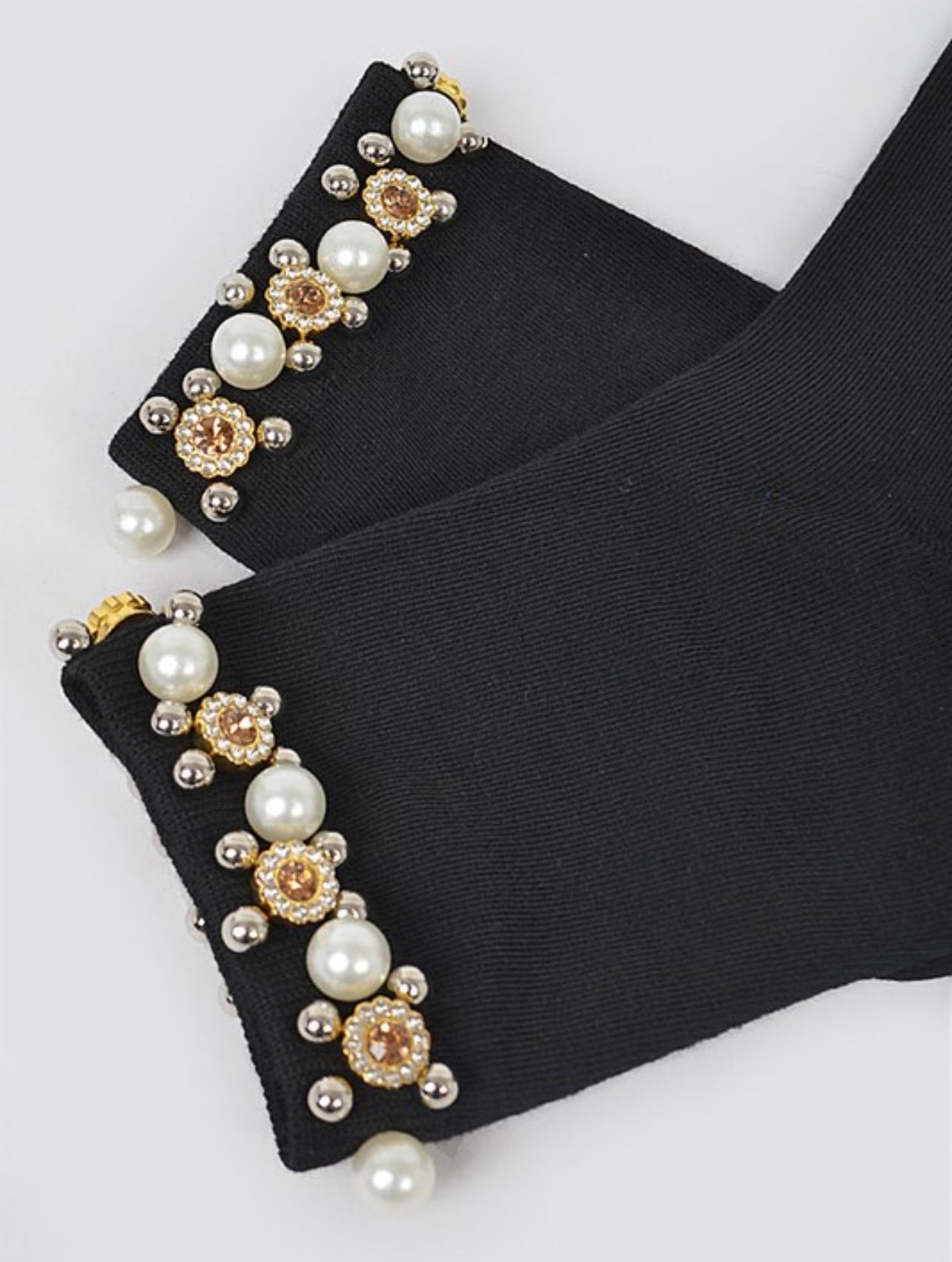 Rhinestone and Pearl Socks