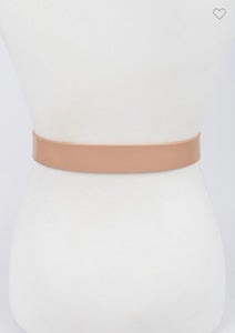 Faux Leather Simple Belt