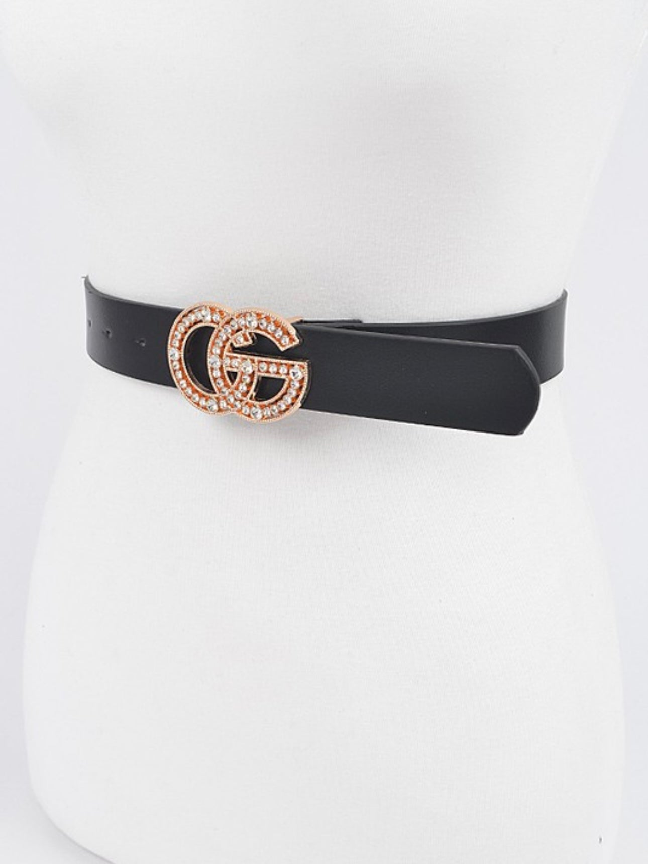 Rhinestone Buckle Belt