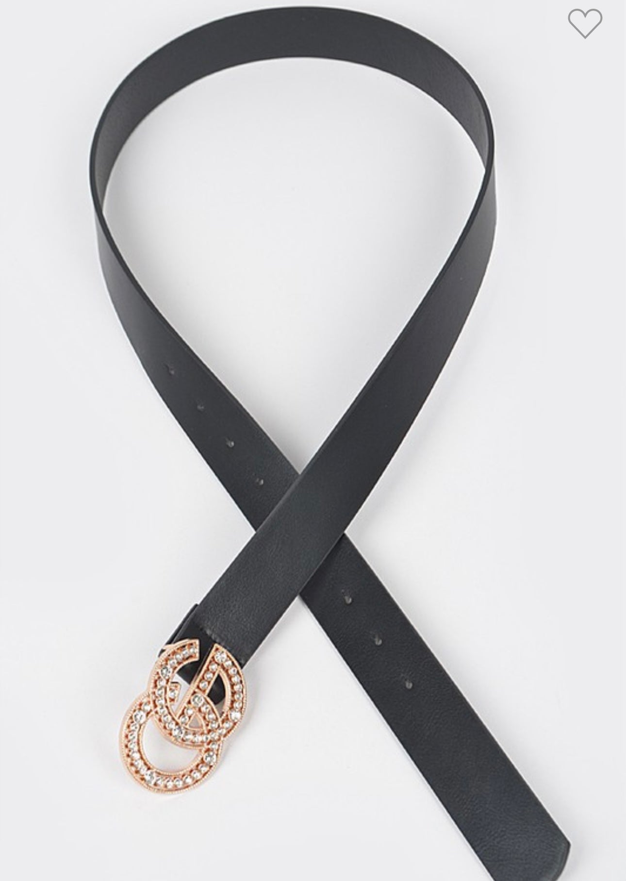 Rhinestone Buckle Belt