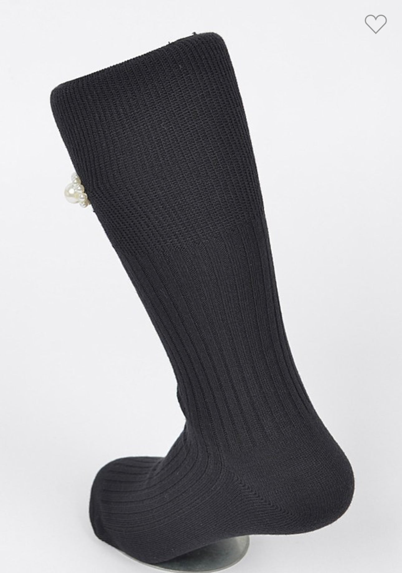 Socks with pearl
