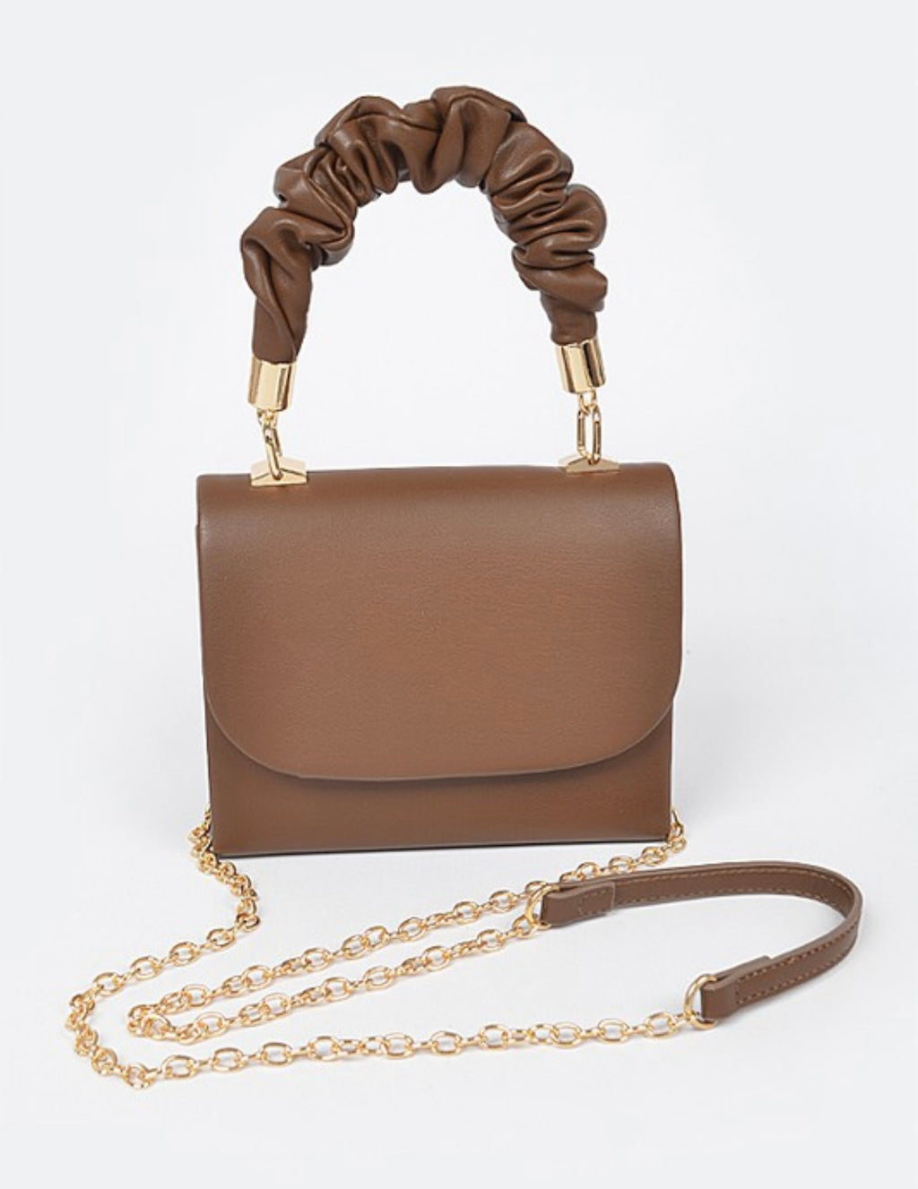 Wrinkled handle Simple Clutch