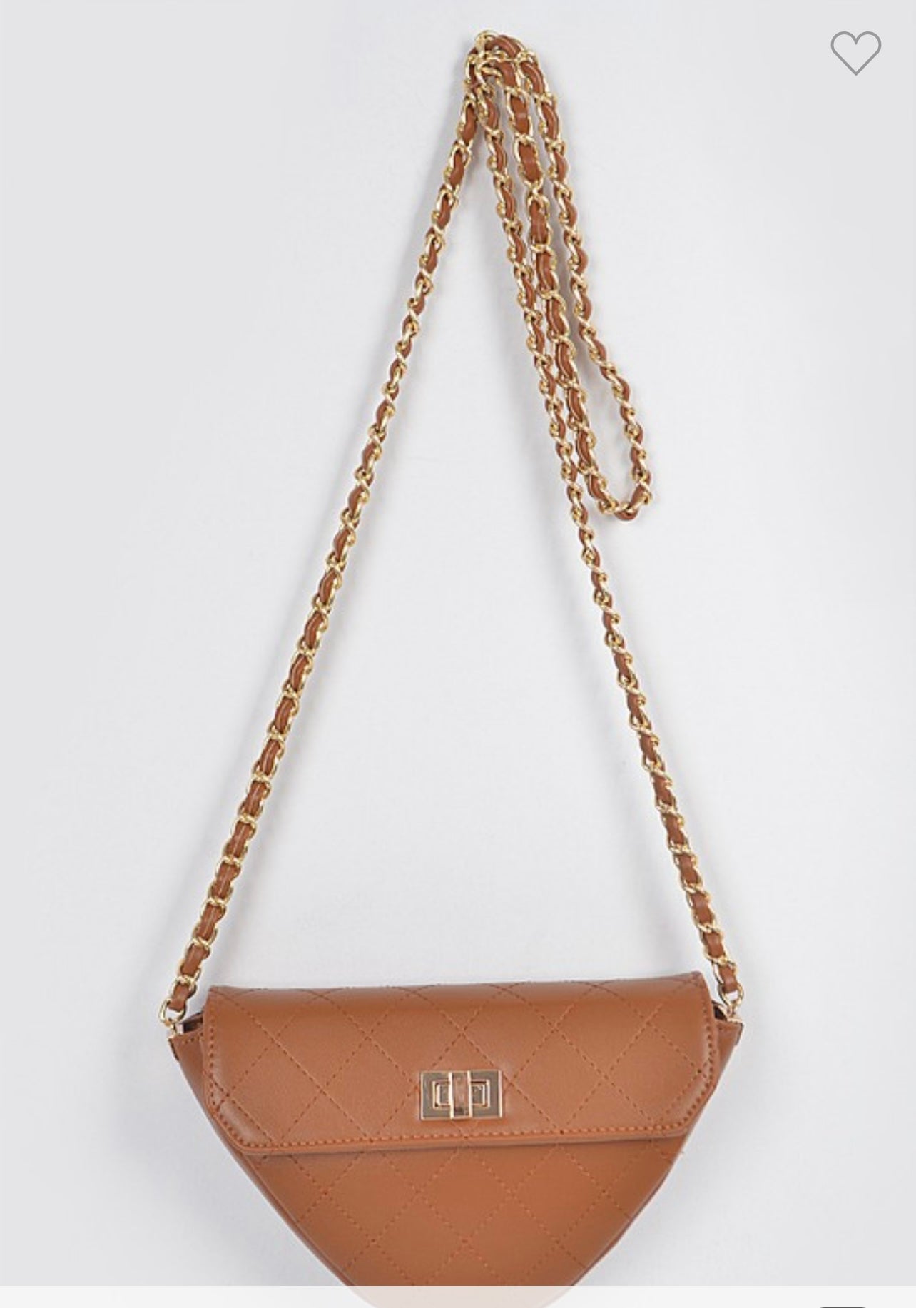 Quilted Triangle Crossbody bag