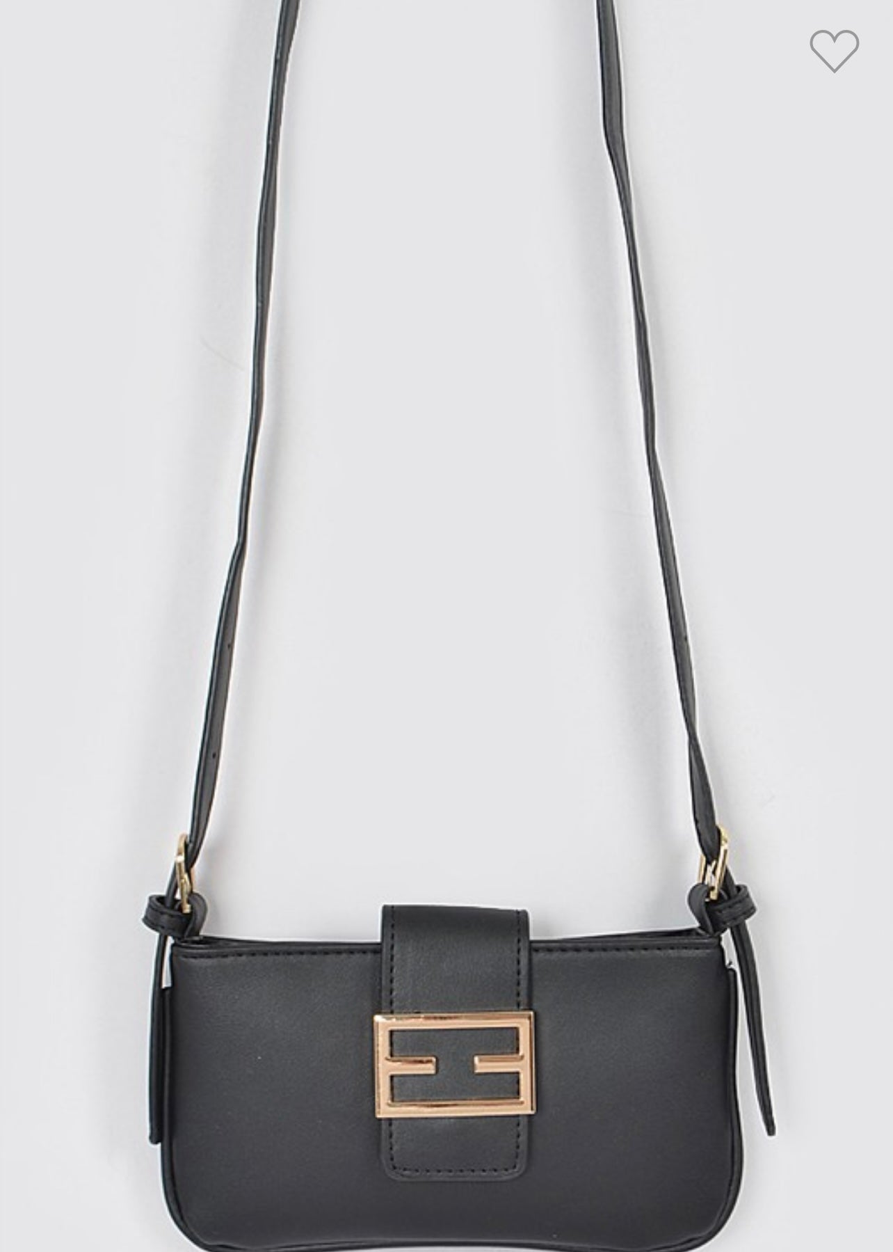 Faux Leather Crossbody Bag