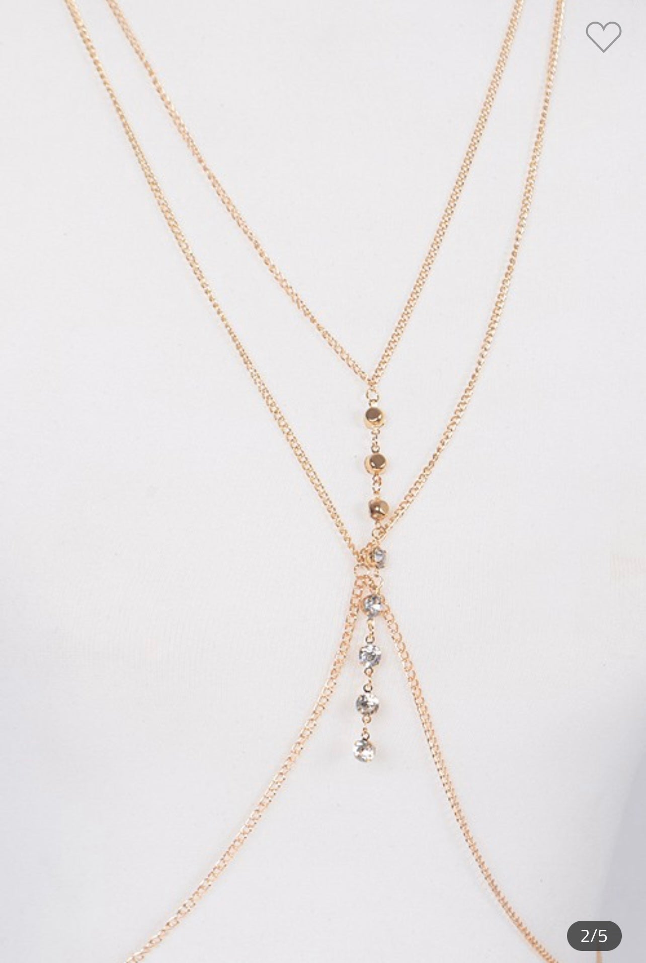 Rose gold Elegant body chain