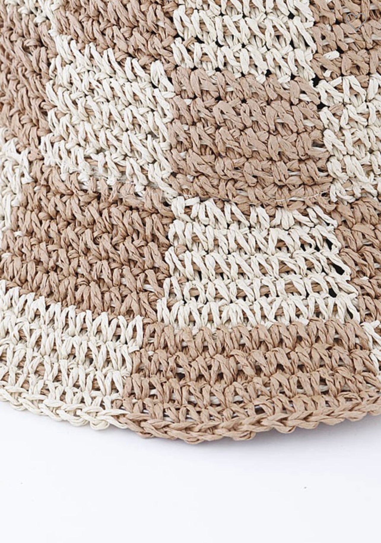 Checker Weaved Bucket Hat