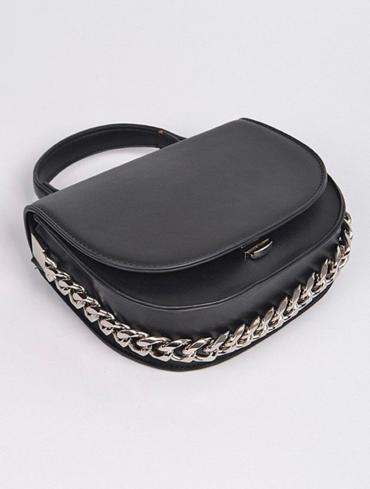 Leather Strap Body Clutch