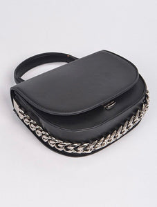 Leather Strap Body Clutch