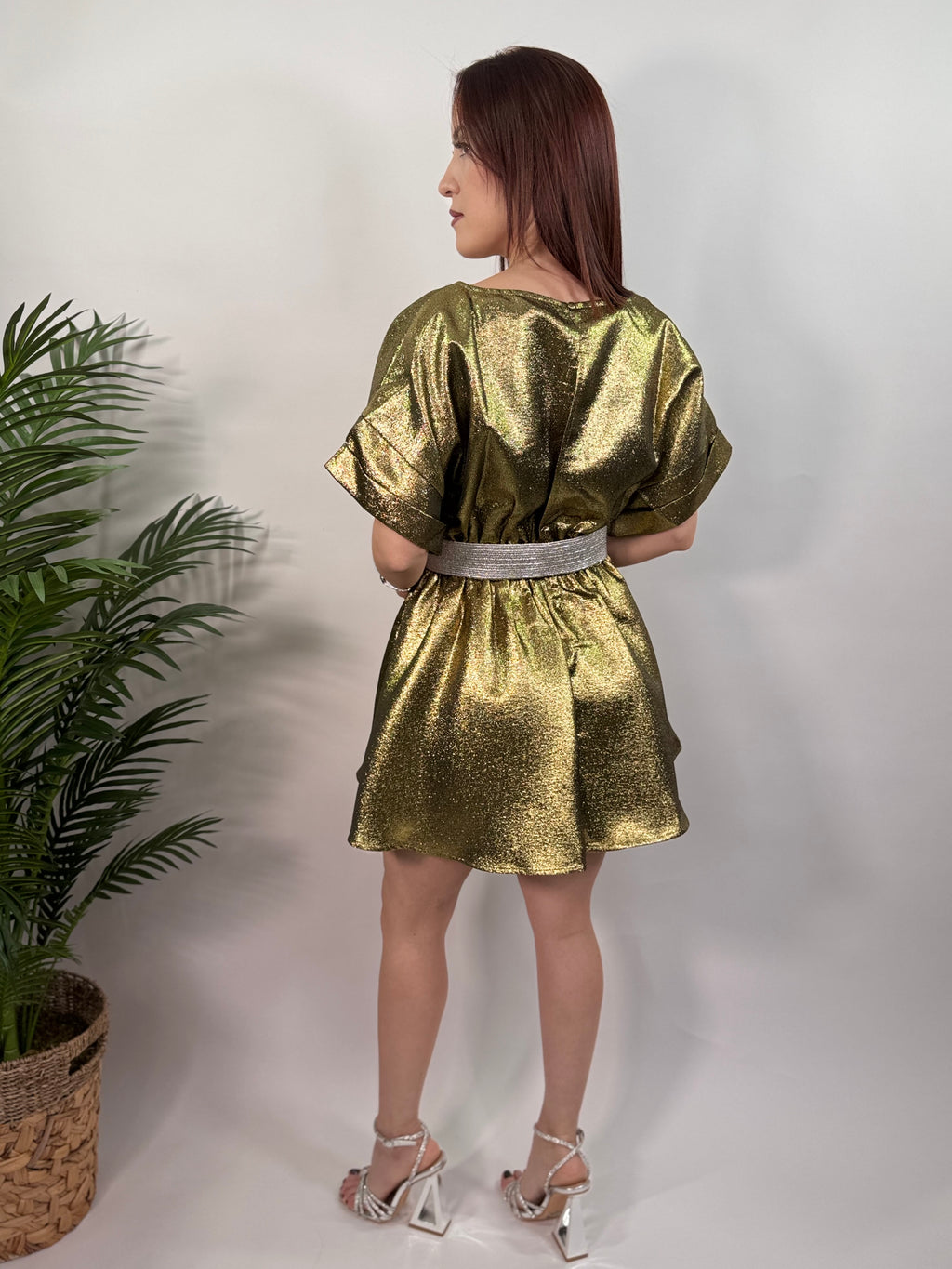 Metallic Mini Dress