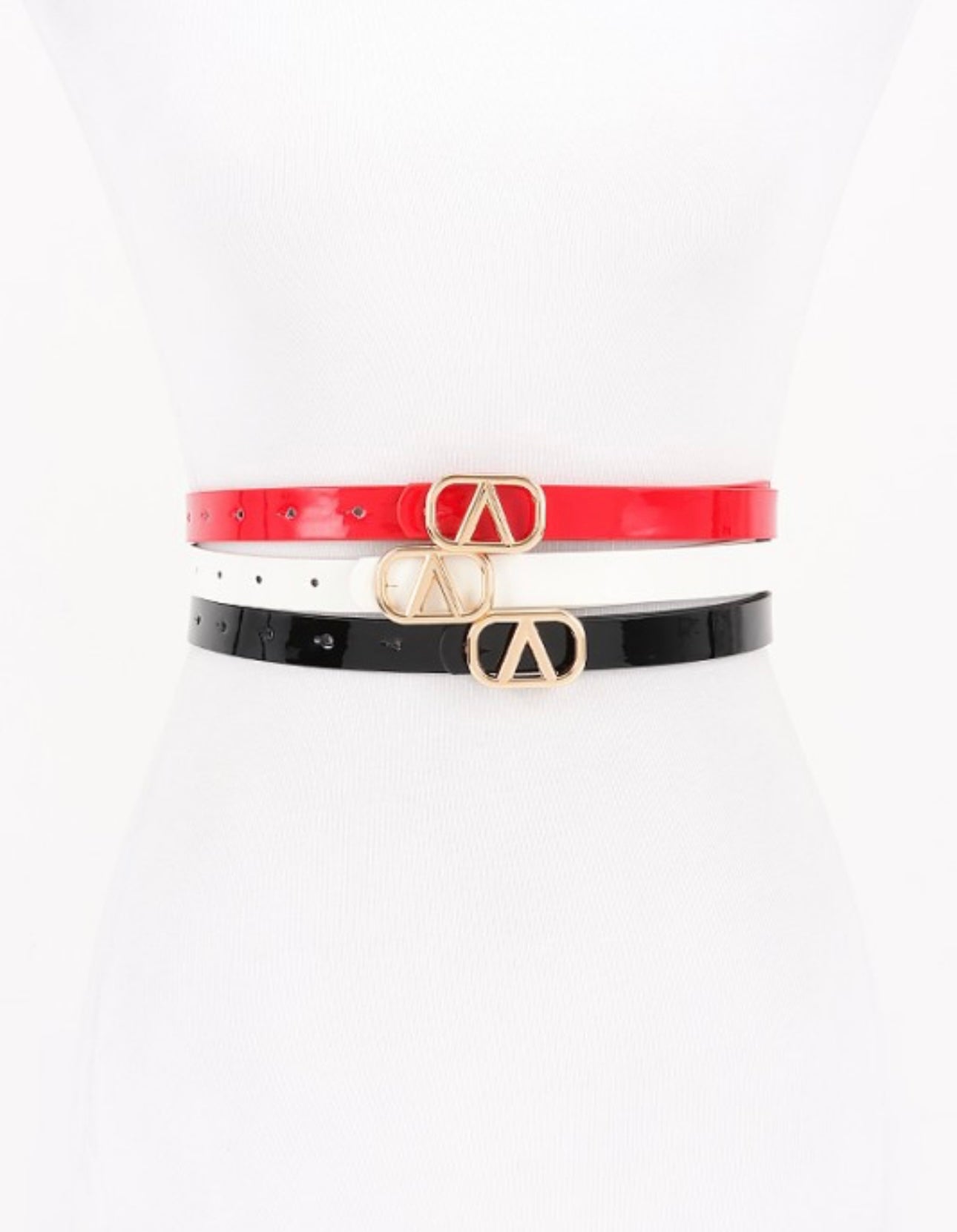 3 piece patent Belt Set