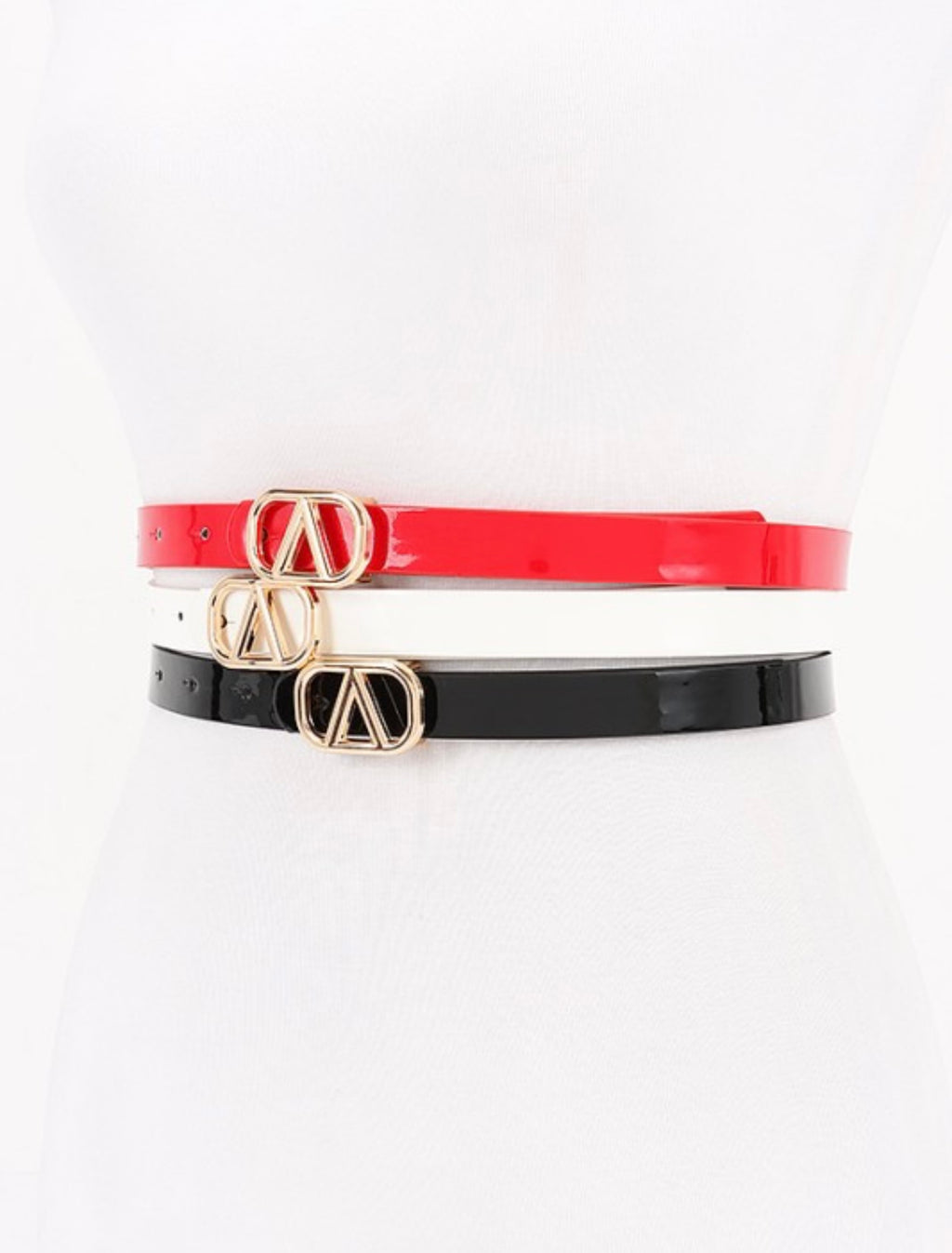 3 piece patent Belt Set