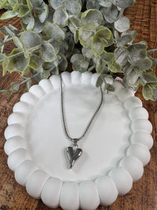 Stainless Steal Heart Pendant Necklace