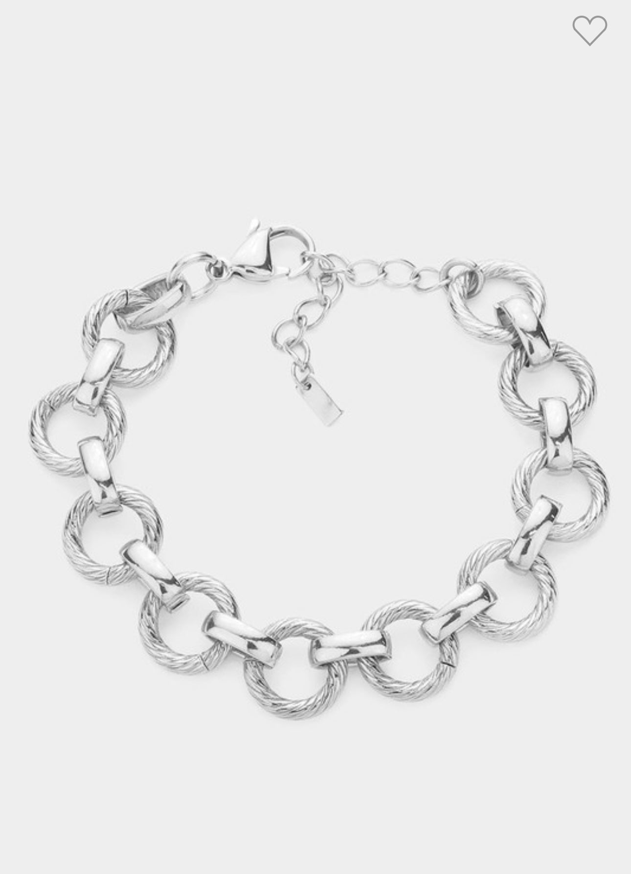18 K Gold Dipped Stainless Steal Link Bracelet