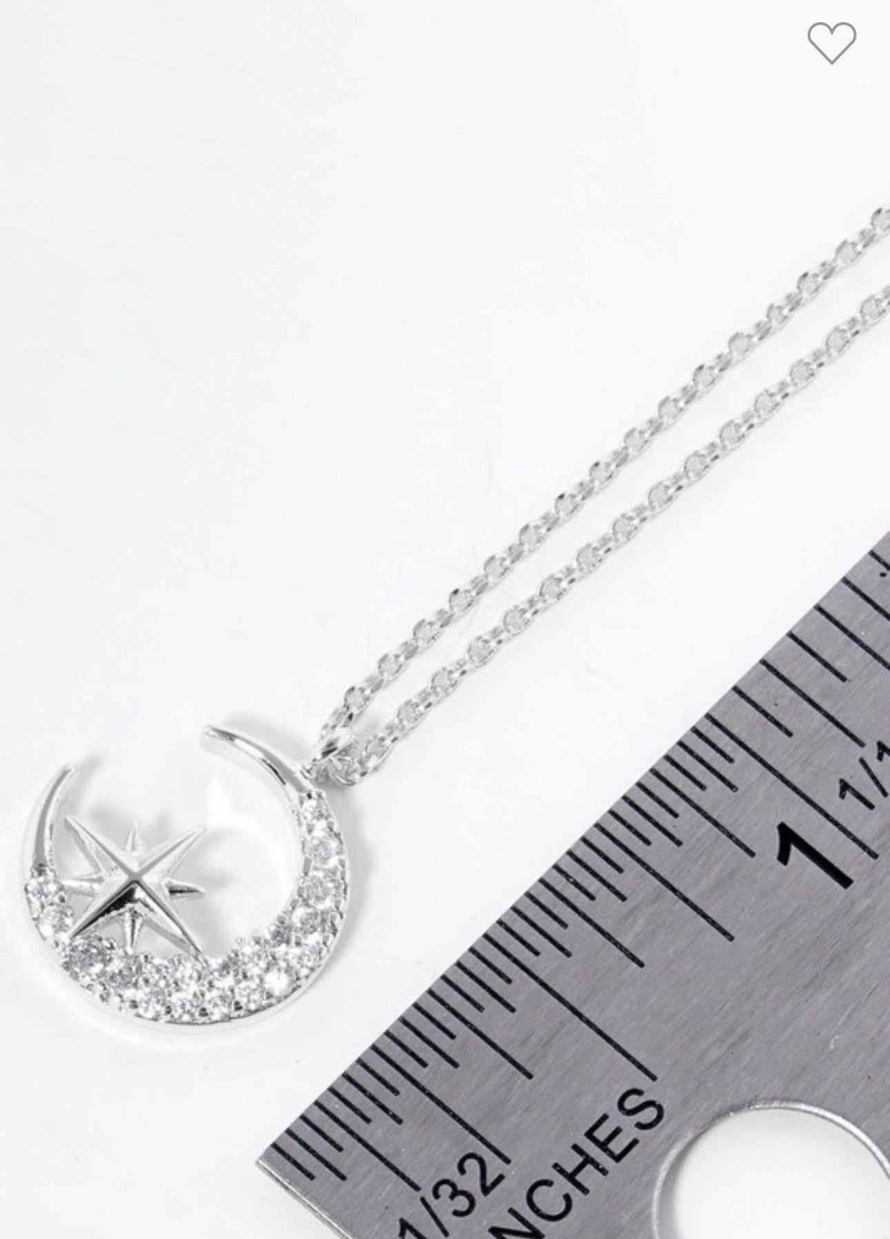 Gold dipped Moon North Star Pendant Necklace