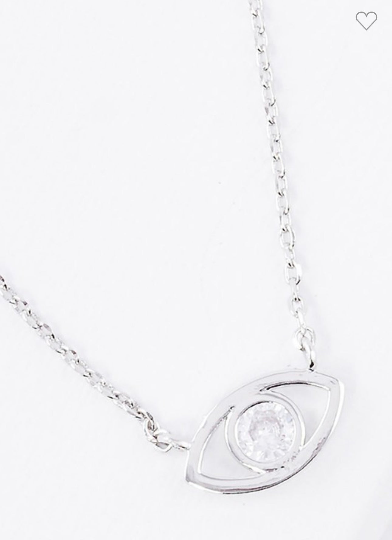 Embellished Evil Eye Pendant Necklace