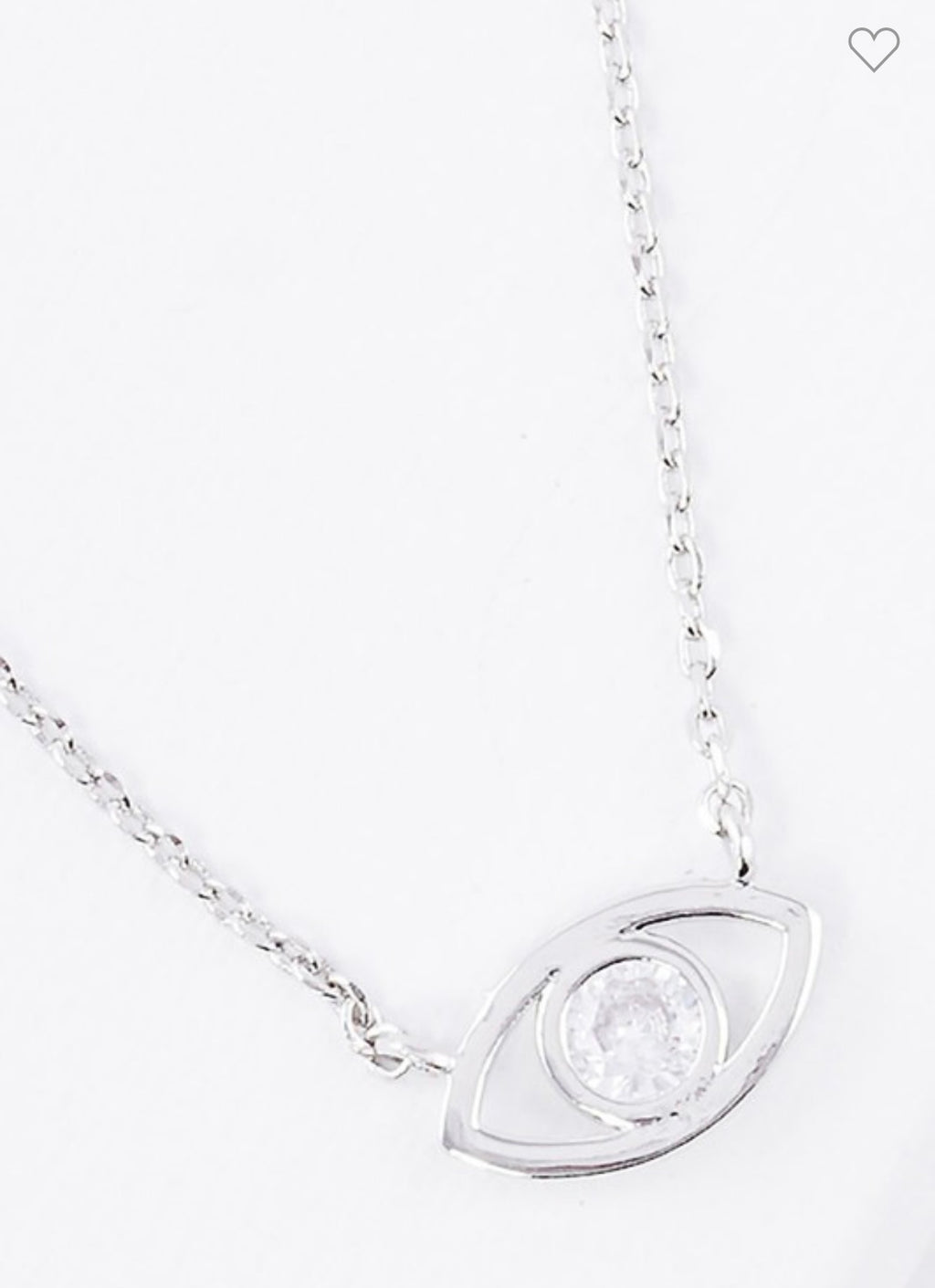 Embellished Evil Eye Pendant Necklace