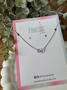Embellished Evil Eye Pendant Necklace