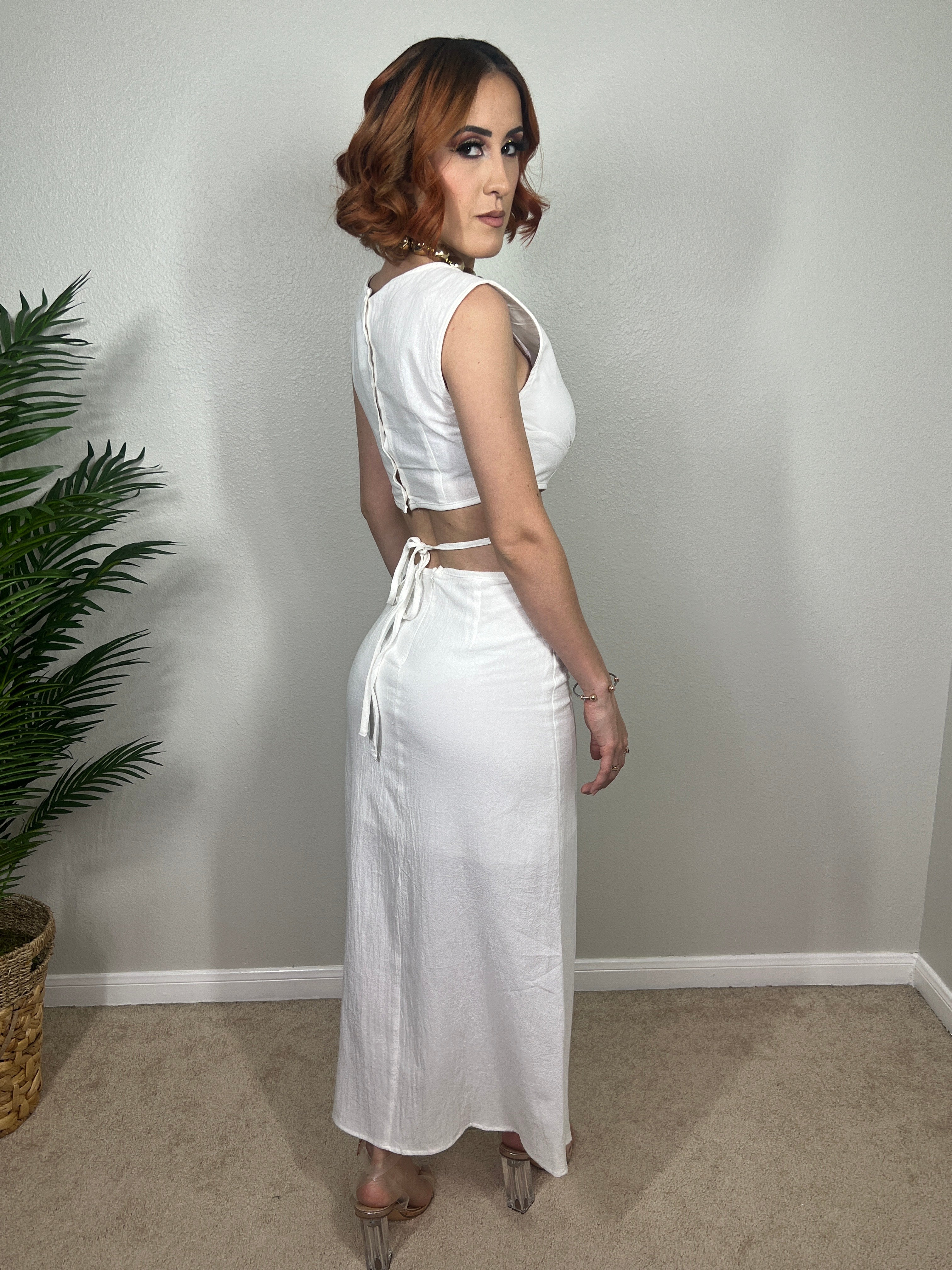Call Me Baby Cutout Midi Dress