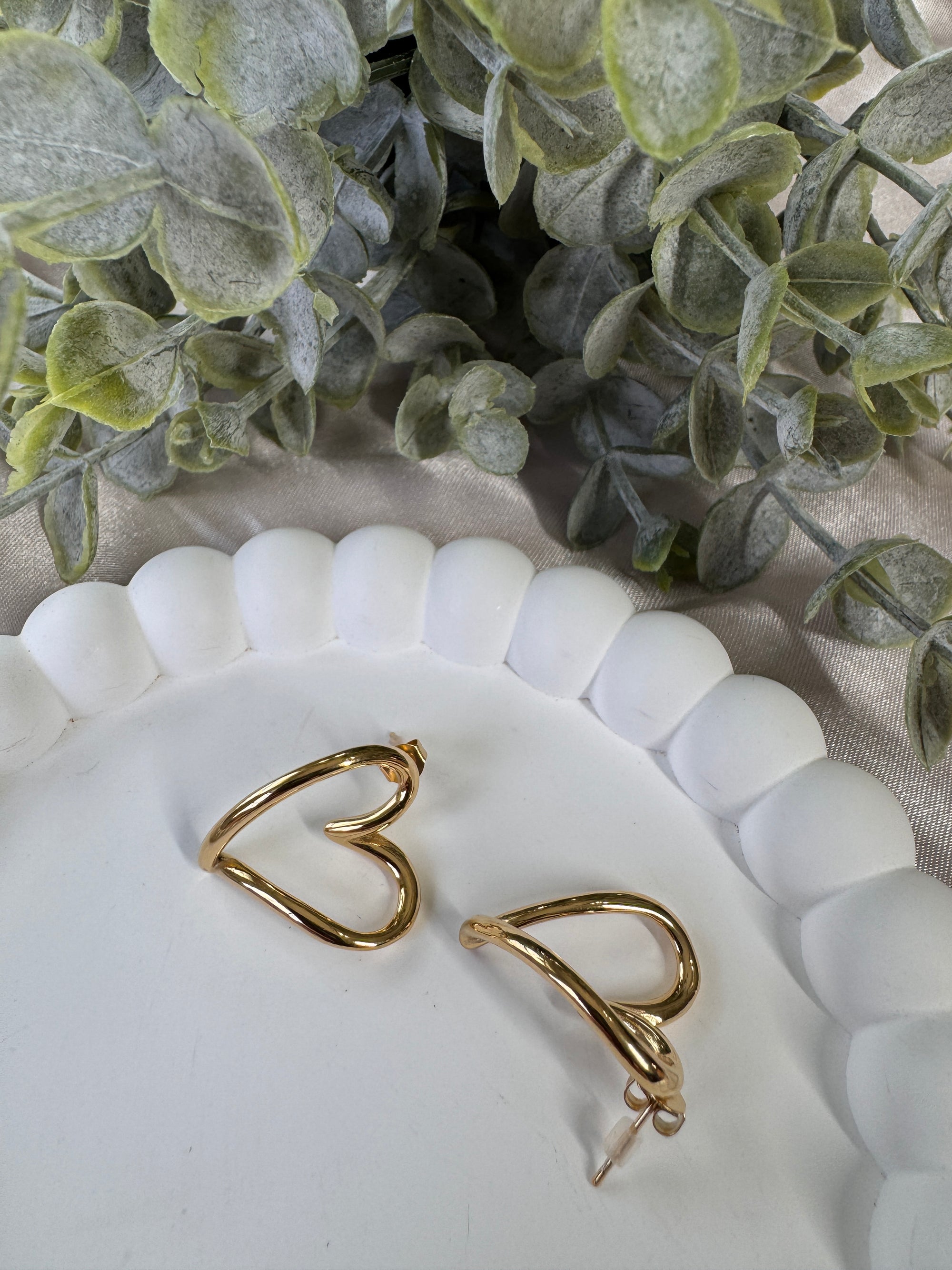 Stainless Steel my Heart Stud Earrings