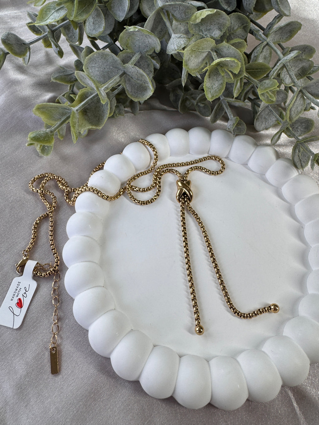 Stainless Steel Crisscross Necklace