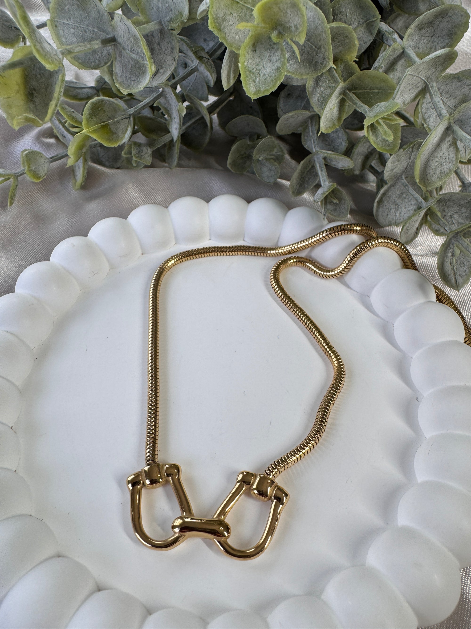 Stainless Steel Horsebit Necklace
