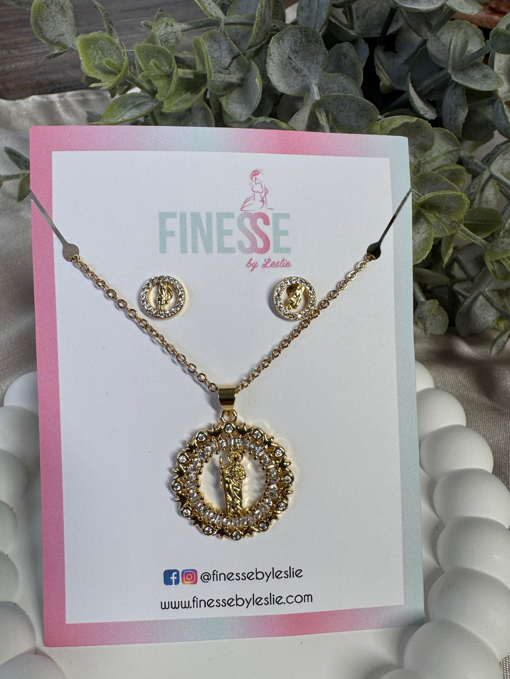 Stainless Steel San Judas Tadeo Necklace