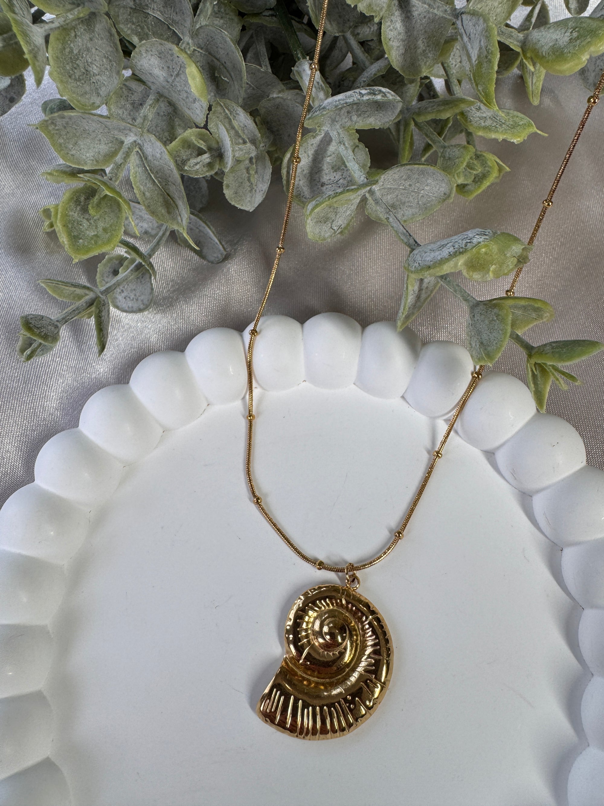 Stainless Steel Snail Necklace