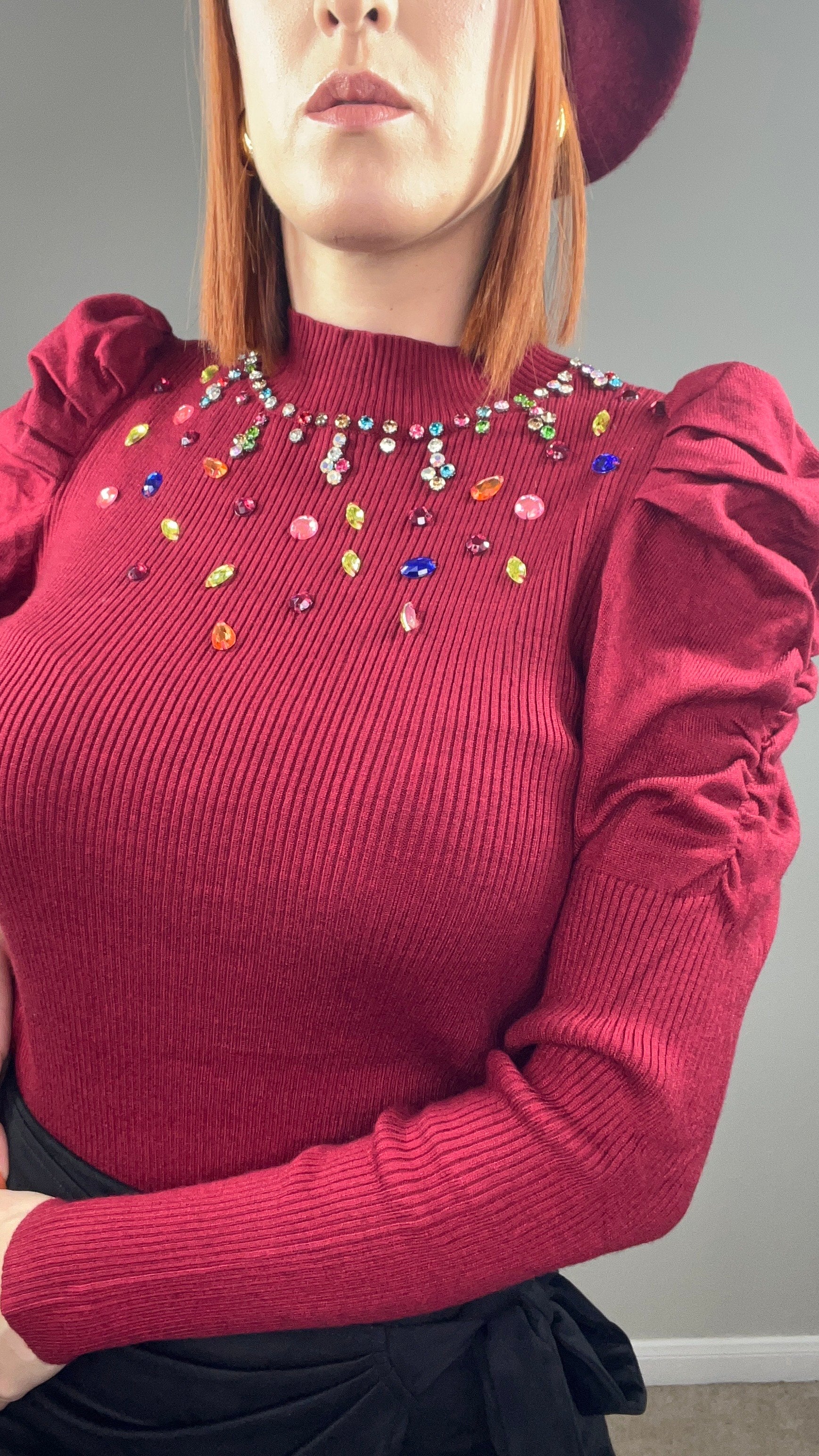 Knit Embellished Sweater
