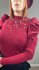 Knit Embellished Sweater