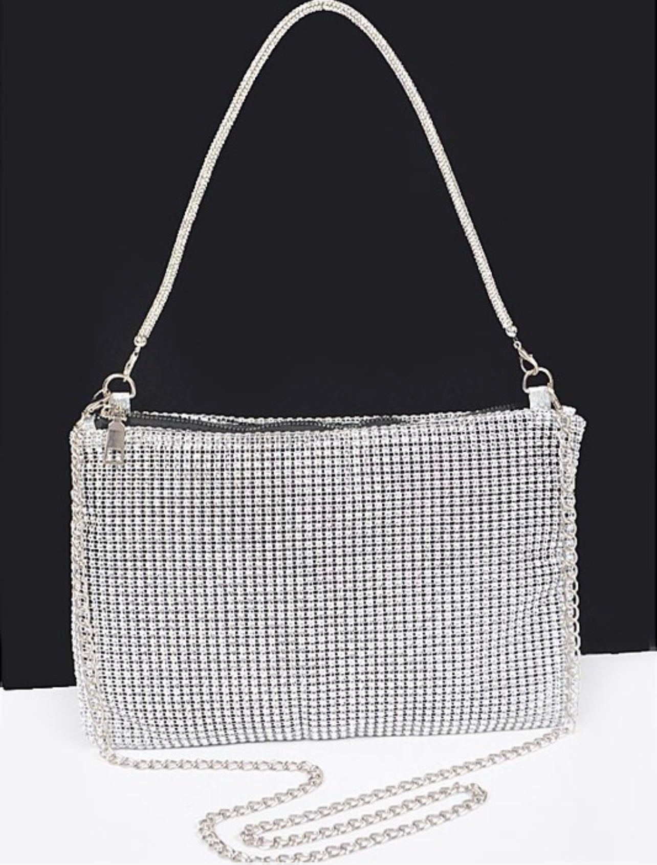 Shinny Acrylic Mesh Handle Bag