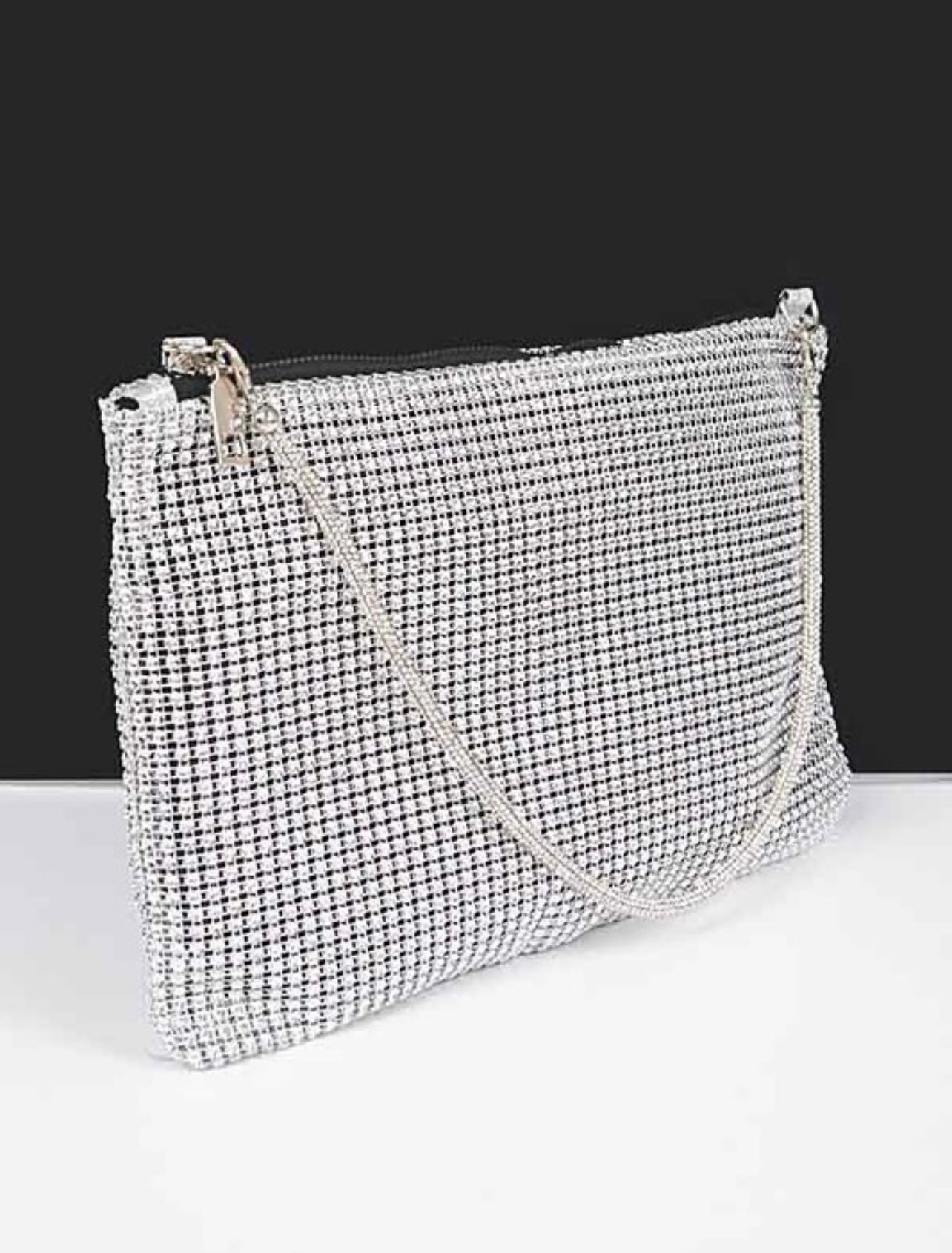 Shinny Acrylic Mesh Handle Bag
