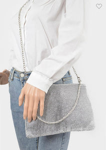 Shinny Acrylic Mesh Handle Bag