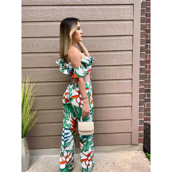 Ruffles One Shoulder Jumpsuit