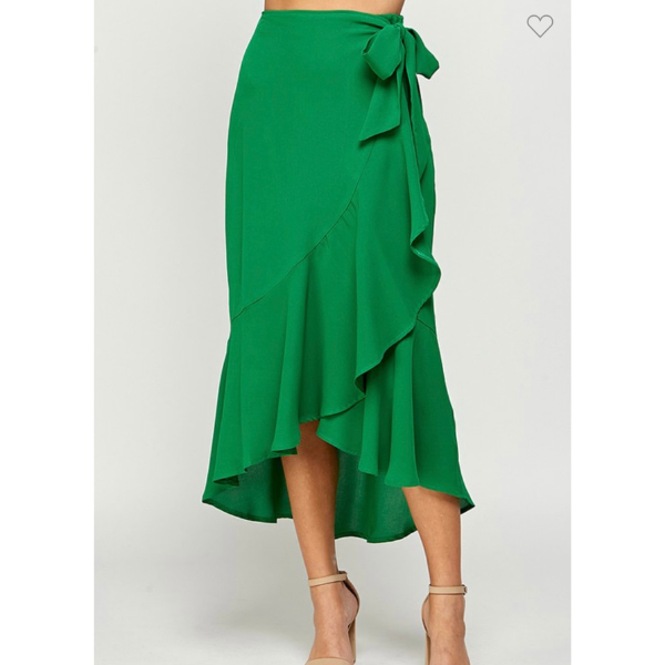 Wrap Midi Skirt