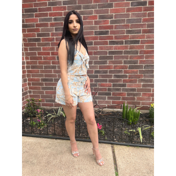 Printed Set With Shorts