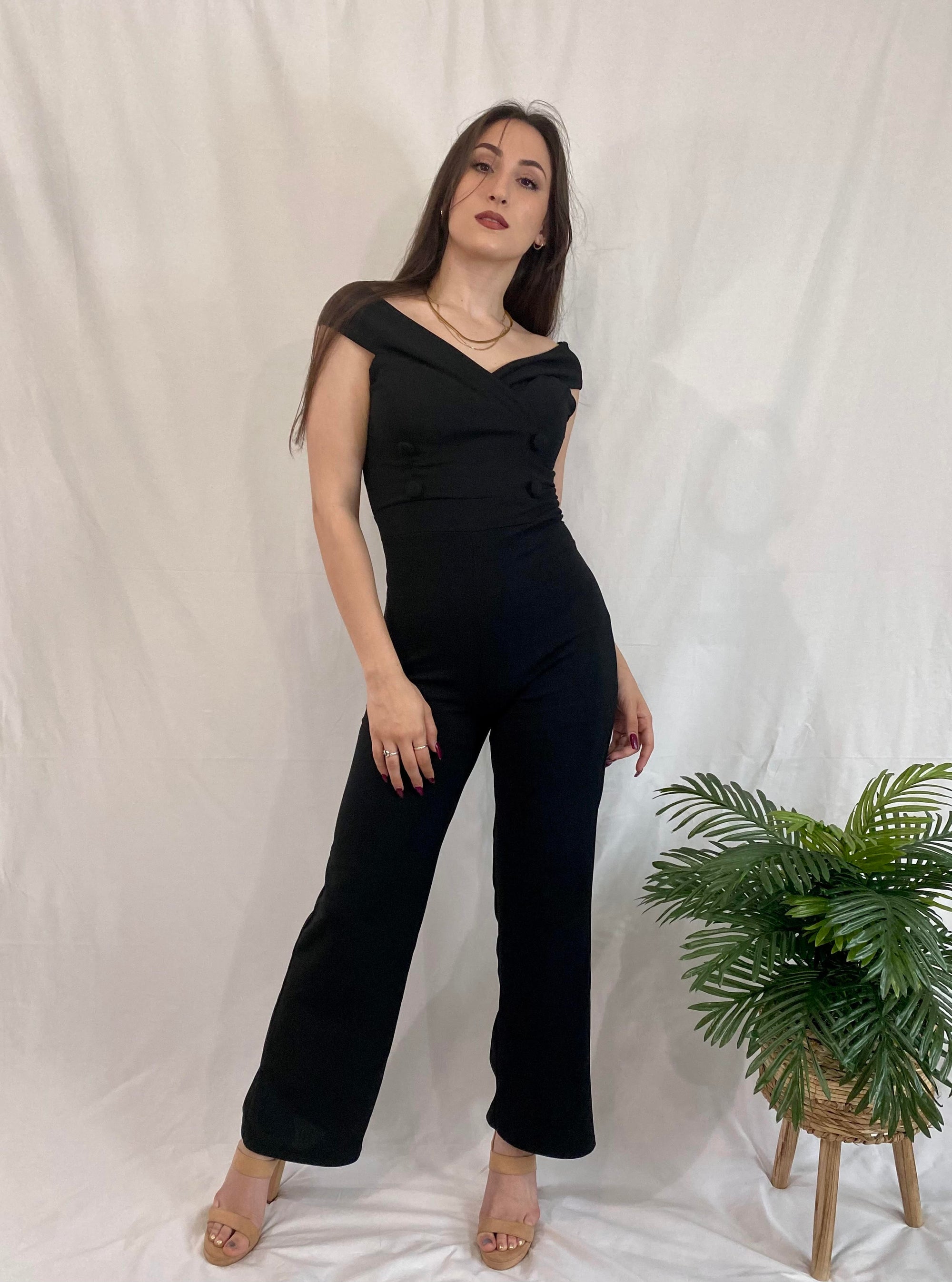 Off Shoulder Jumpsuit